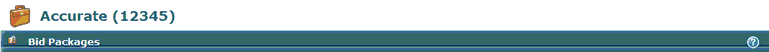 Bid packages Header